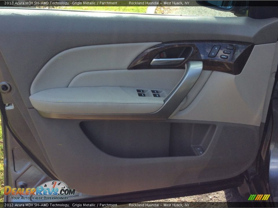 2012 Acura MDX SH-AWD Technology Grigio Metallic / Parchment Photo #7