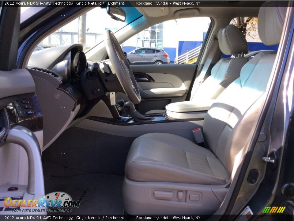 2012 Acura MDX SH-AWD Technology Grigio Metallic / Parchment Photo #10