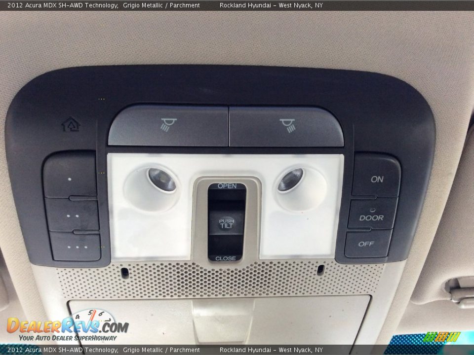 2012 Acura MDX SH-AWD Technology Grigio Metallic / Parchment Photo #11