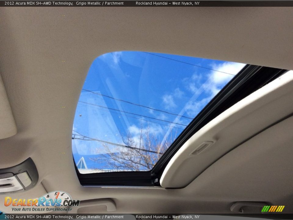 2012 Acura MDX SH-AWD Technology Grigio Metallic / Parchment Photo #12