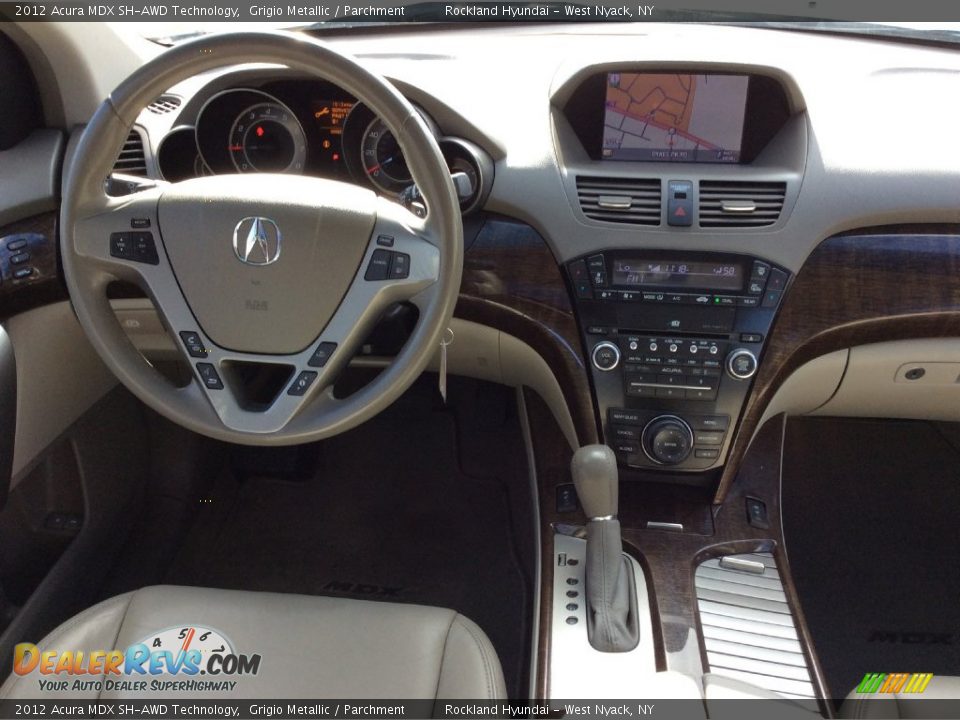 2012 Acura MDX SH-AWD Technology Grigio Metallic / Parchment Photo #13