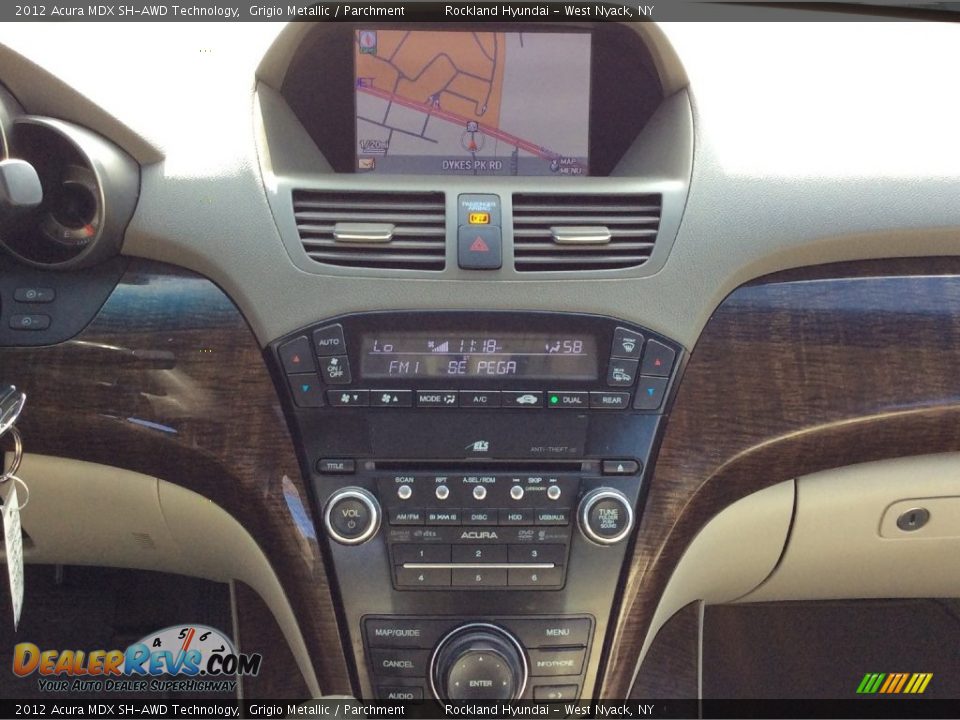 2012 Acura MDX SH-AWD Technology Grigio Metallic / Parchment Photo #14