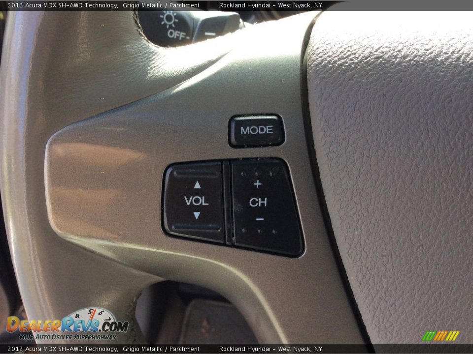 2012 Acura MDX SH-AWD Technology Grigio Metallic / Parchment Photo #16