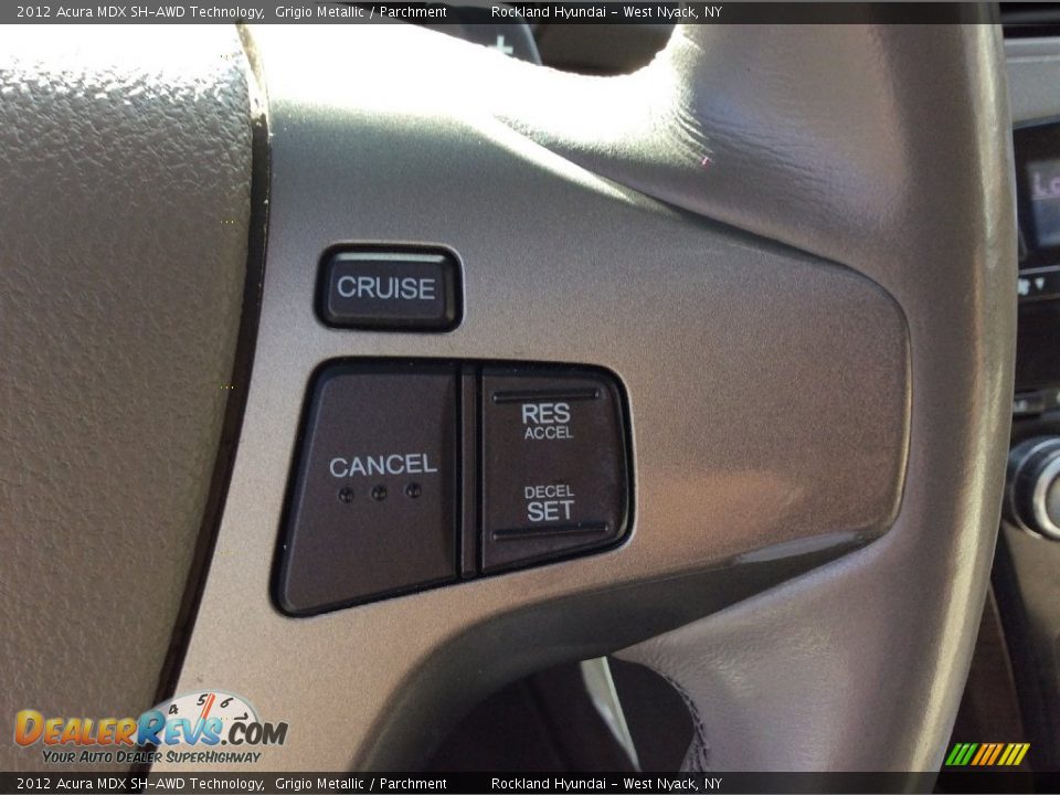 2012 Acura MDX SH-AWD Technology Grigio Metallic / Parchment Photo #18