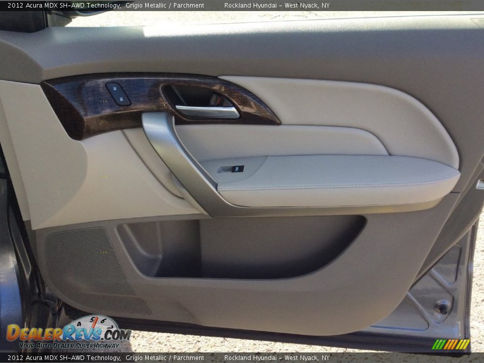 2012 Acura MDX SH-AWD Technology Grigio Metallic / Parchment Photo #24