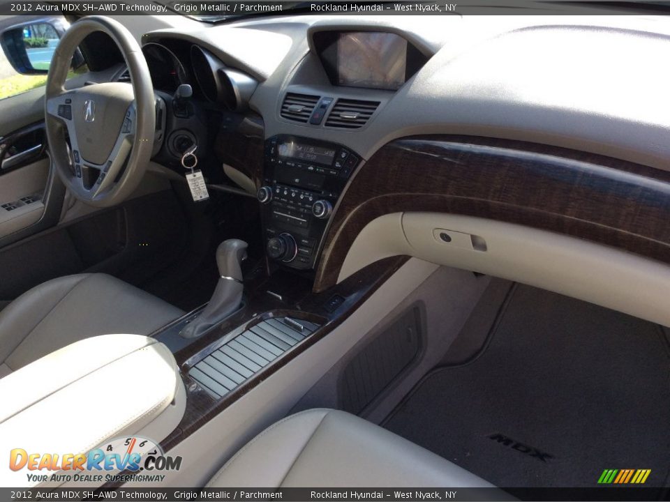2012 Acura MDX SH-AWD Technology Grigio Metallic / Parchment Photo #25