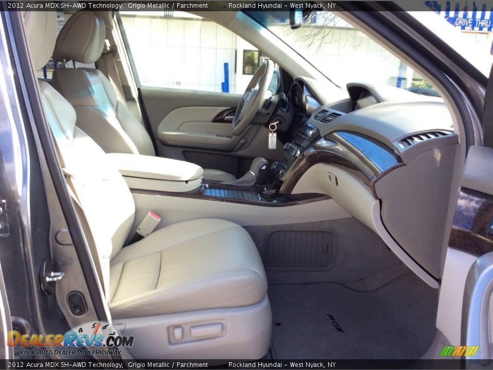 2012 Acura MDX SH-AWD Technology Grigio Metallic / Parchment Photo #26