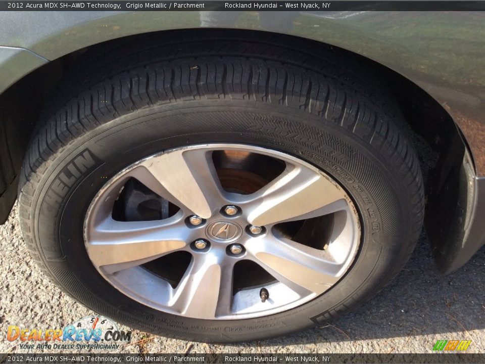 2012 Acura MDX SH-AWD Technology Grigio Metallic / Parchment Photo #28