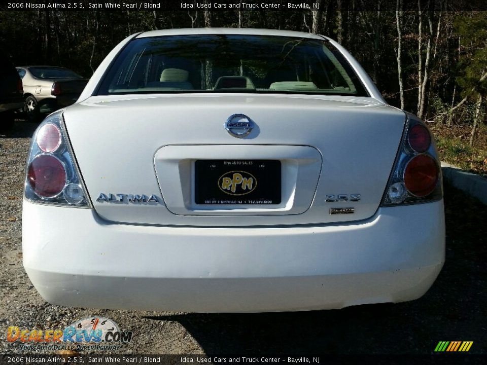 2006 Nissan Altima 2.5 S Satin White Pearl / Blond Photo #8