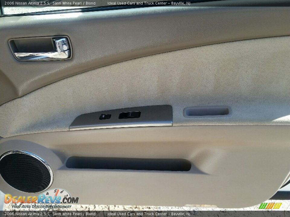 2006 Nissan Altima 2.5 S Satin White Pearl / Blond Photo #9