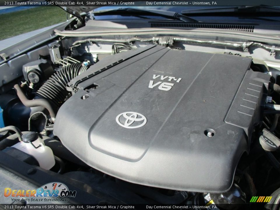 2013 Toyota Tacoma V6 SR5 Double Cab 4x4 Silver Streak Mica / Graphite Photo #21