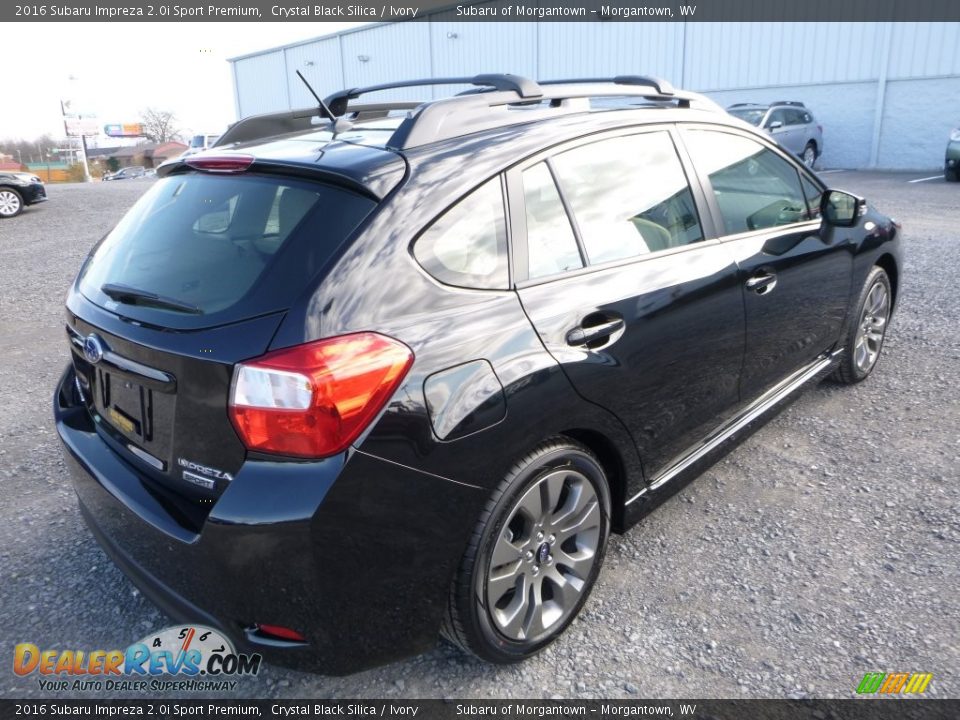 2016 Subaru Impreza 2.0i Sport Premium Crystal Black Silica / Ivory Photo #4