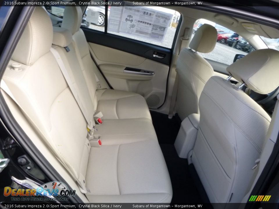 Rear Seat of 2016 Subaru Impreza 2.0i Sport Premium Photo #5