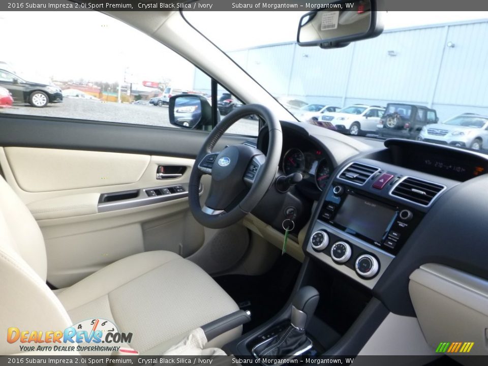 2016 Subaru Impreza 2.0i Sport Premium Crystal Black Silica / Ivory Photo #7