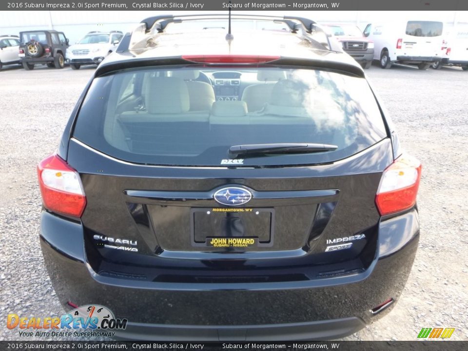 2016 Subaru Impreza 2.0i Sport Premium Crystal Black Silica / Ivory Photo #8