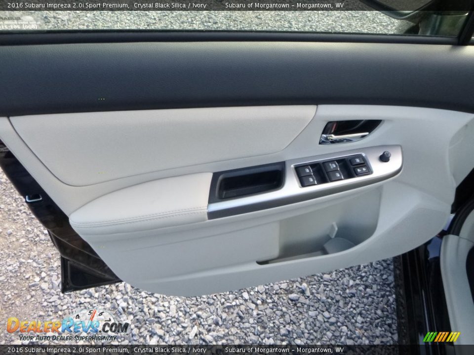 2016 Subaru Impreza 2.0i Sport Premium Crystal Black Silica / Ivory Photo #13