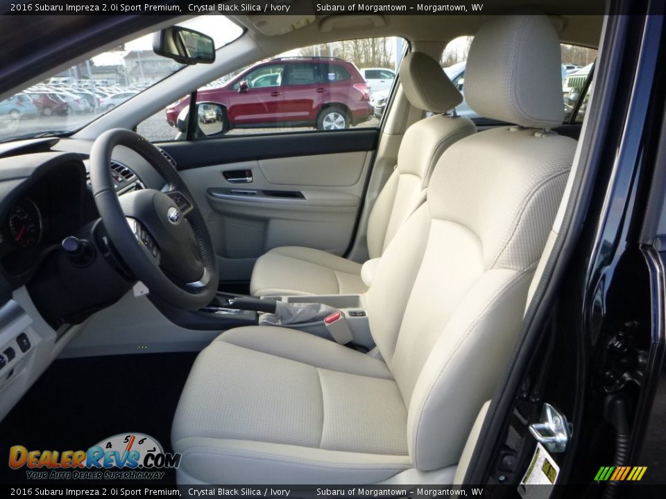 2016 Subaru Impreza 2.0i Sport Premium Crystal Black Silica / Ivory Photo #15