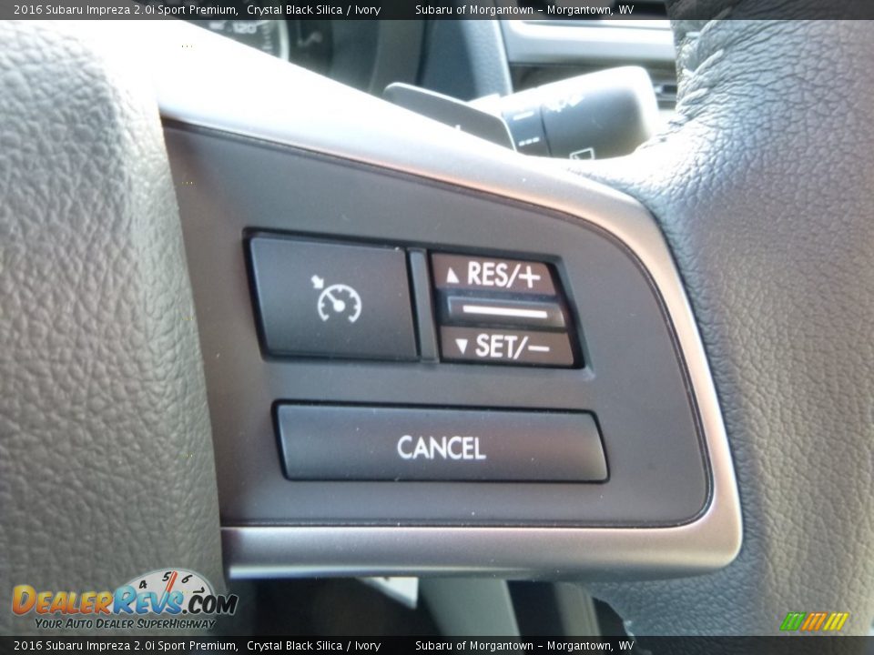 2016 Subaru Impreza 2.0i Sport Premium Crystal Black Silica / Ivory Photo #19