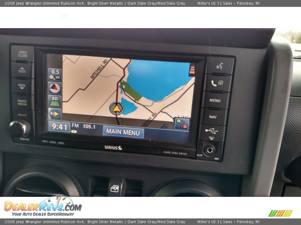 2008 Jeep Wrangler Unlimited Rubicon 4x4 Bright Silver Metallic / Dark Slate Gray/Med Slate Gray Photo #8