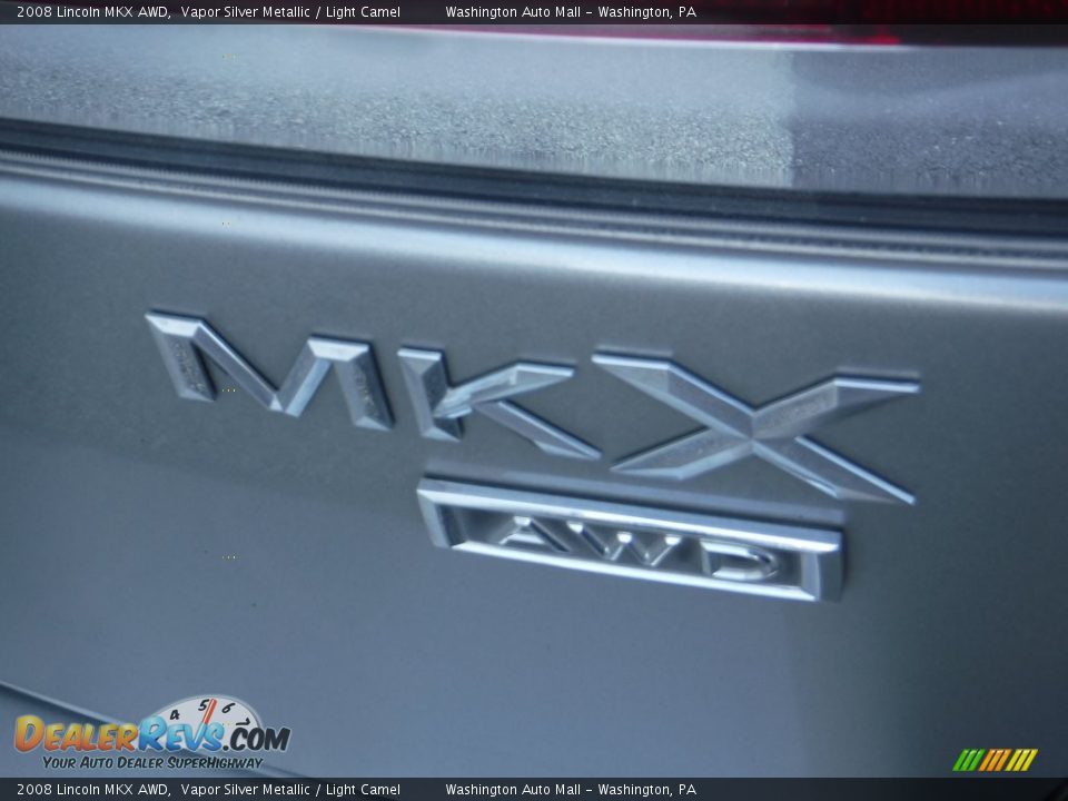 2008 Lincoln MKX AWD Vapor Silver Metallic / Light Camel Photo #10