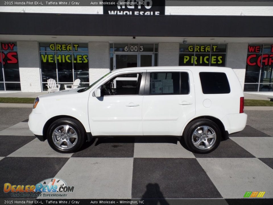 2015 Honda Pilot EX-L Taffeta White / Gray Photo #1