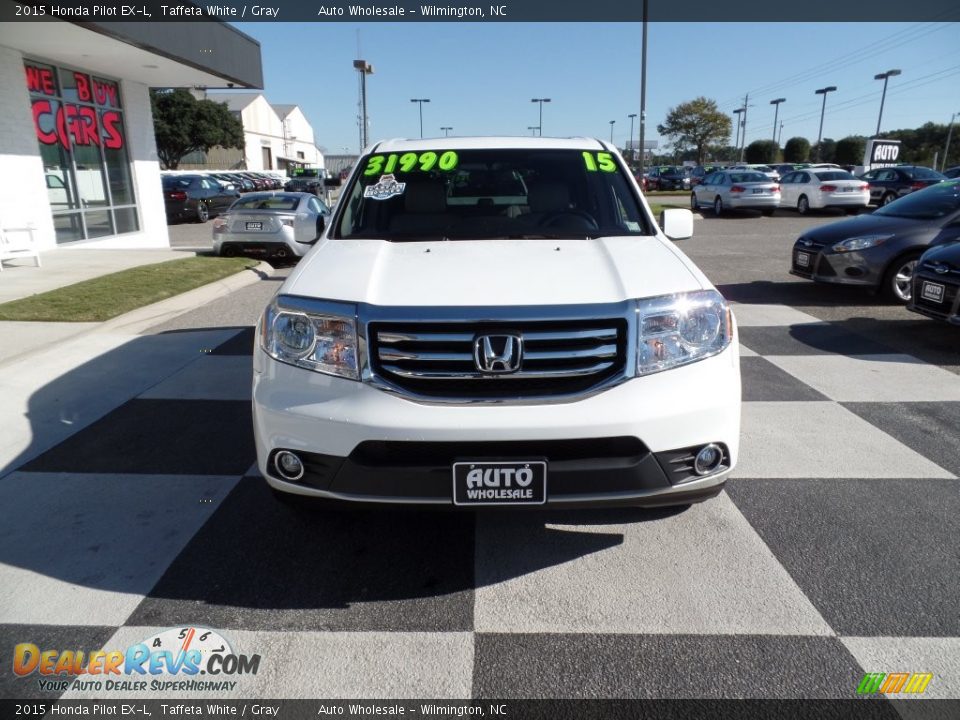 2015 Honda Pilot EX-L Taffeta White / Gray Photo #2