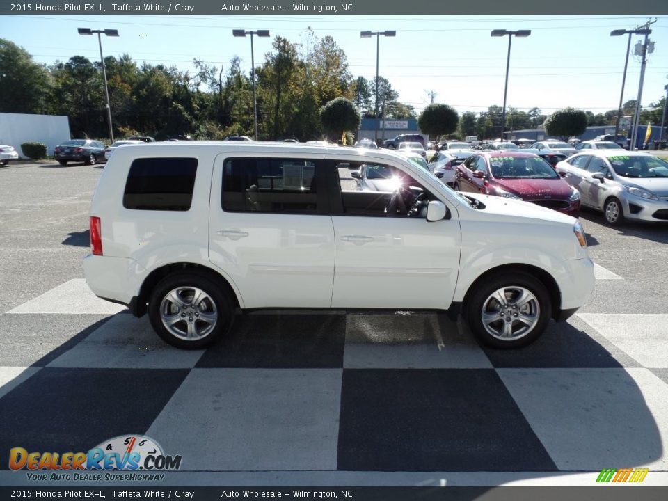 2015 Honda Pilot EX-L Taffeta White / Gray Photo #3