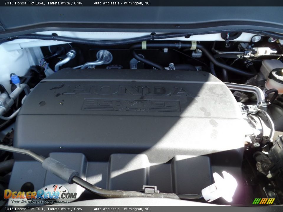 2015 Honda Pilot EX-L Taffeta White / Gray Photo #6