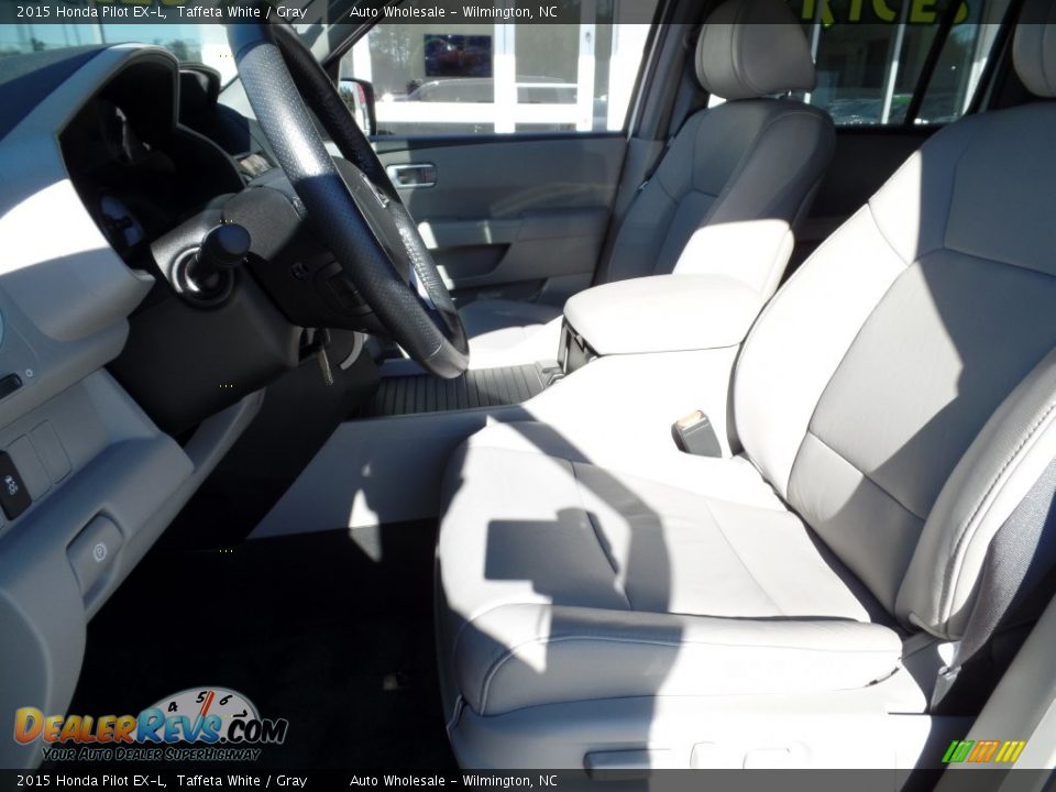2015 Honda Pilot EX-L Taffeta White / Gray Photo #10