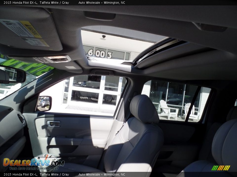 2015 Honda Pilot EX-L Taffeta White / Gray Photo #11