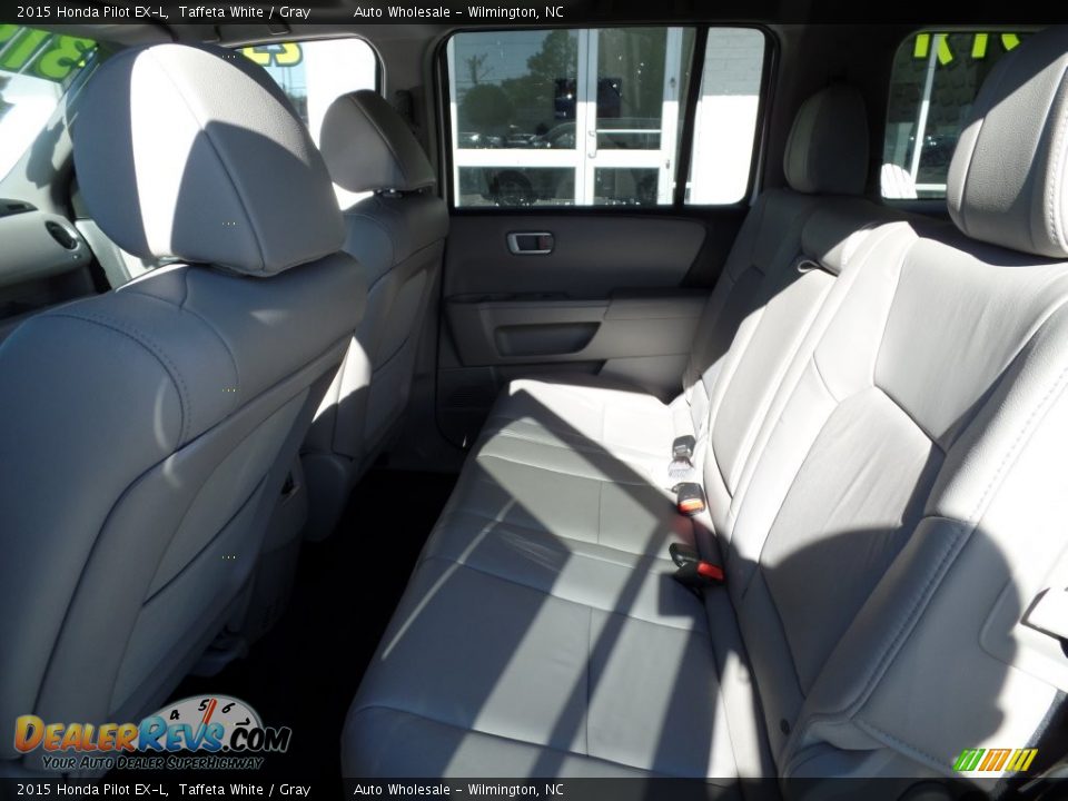2015 Honda Pilot EX-L Taffeta White / Gray Photo #12