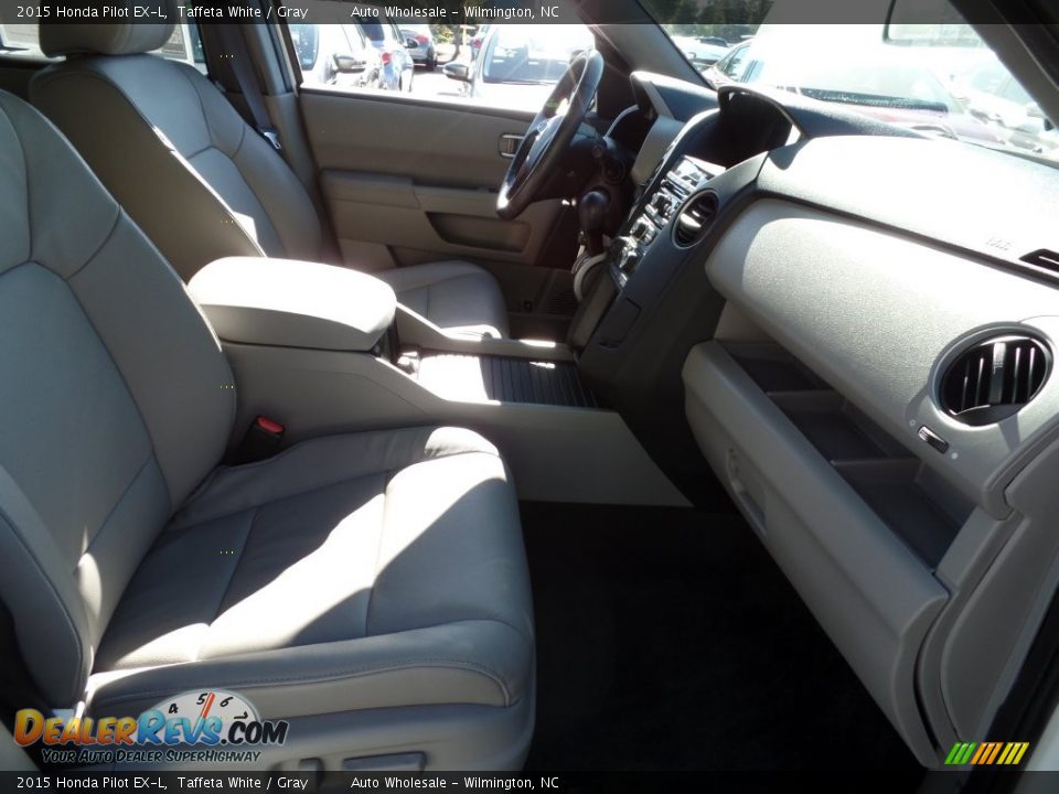 2015 Honda Pilot EX-L Taffeta White / Gray Photo #13