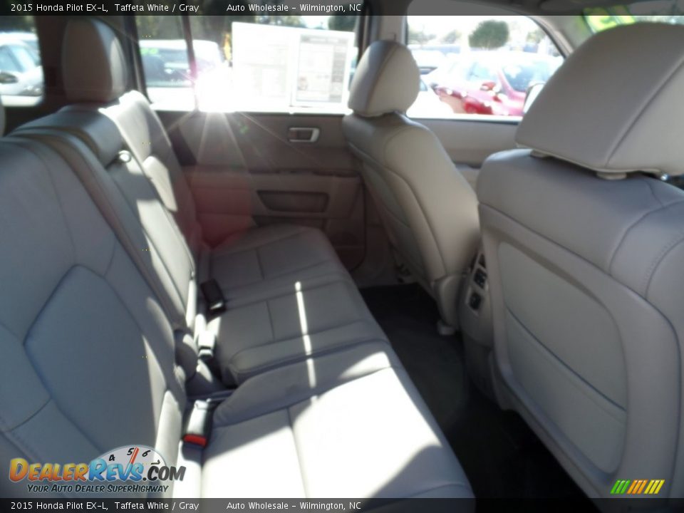 2015 Honda Pilot EX-L Taffeta White / Gray Photo #14