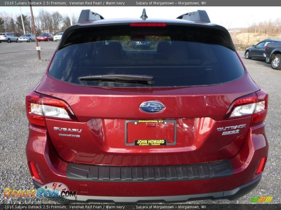 2016 Subaru Outback 2.5i Premium Venetian Red Pearl / Warm Ivory Photo #9