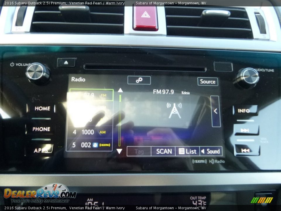 2016 Subaru Outback 2.5i Premium Venetian Red Pearl / Warm Ivory Photo #18