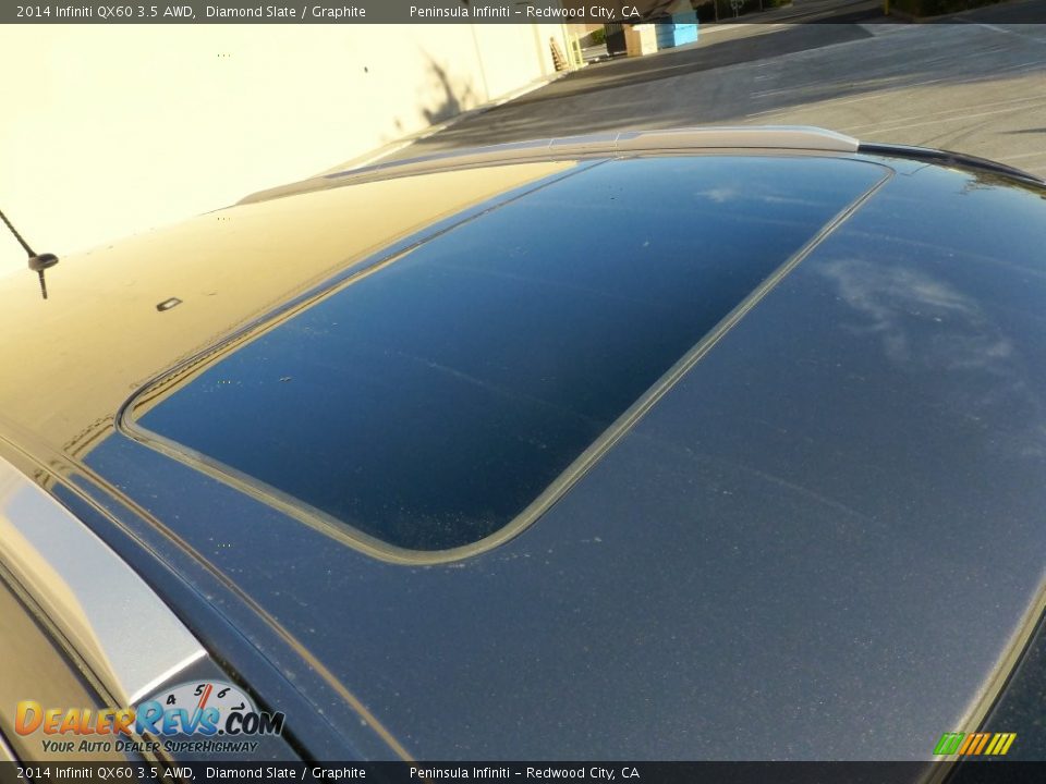 2014 Infiniti QX60 3.5 AWD Diamond Slate / Graphite Photo #17