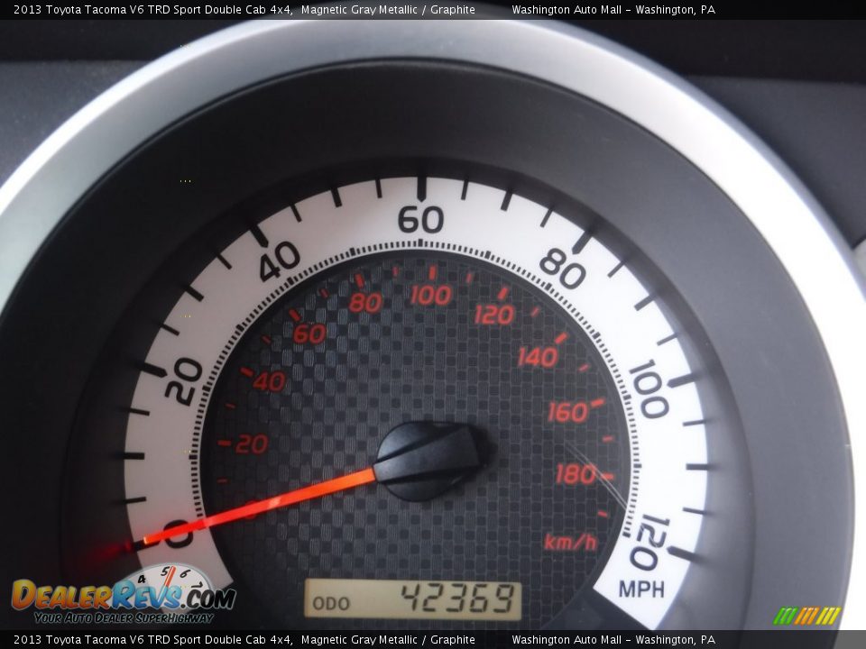 2013 Toyota Tacoma V6 TRD Sport Double Cab 4x4 Magnetic Gray Metallic / Graphite Photo #25