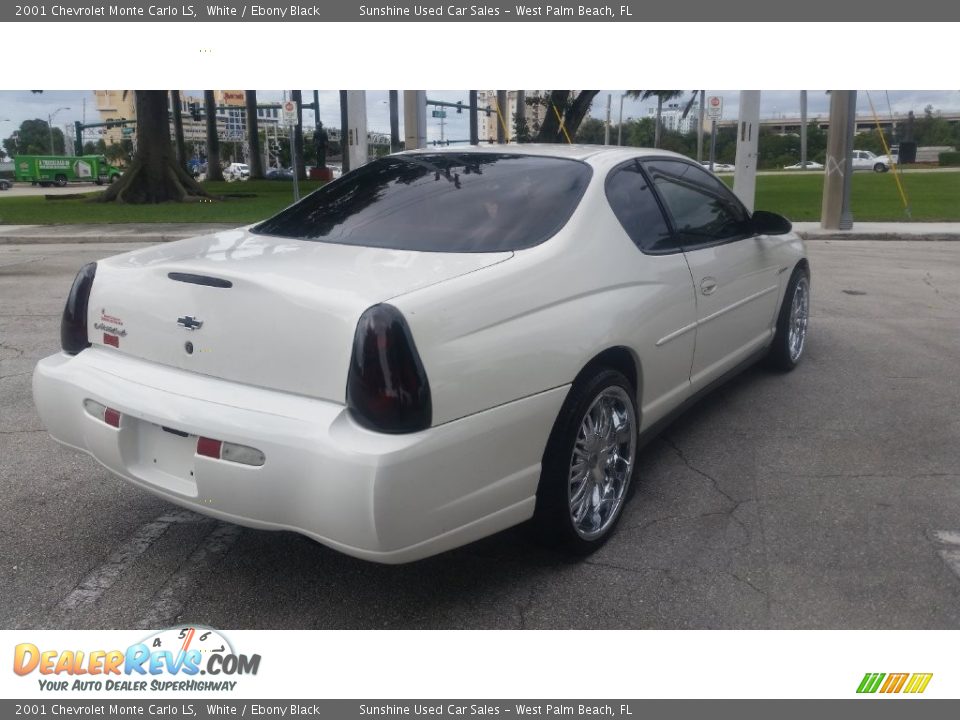 2001 Chevrolet Monte Carlo LS White / Ebony Black Photo #5