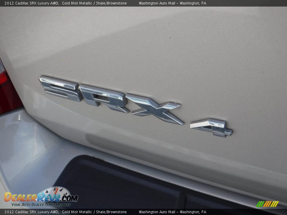 2012 Cadillac SRX Luxury AWD Gold Mist Metallic / Shale/Brownstone Photo #8
