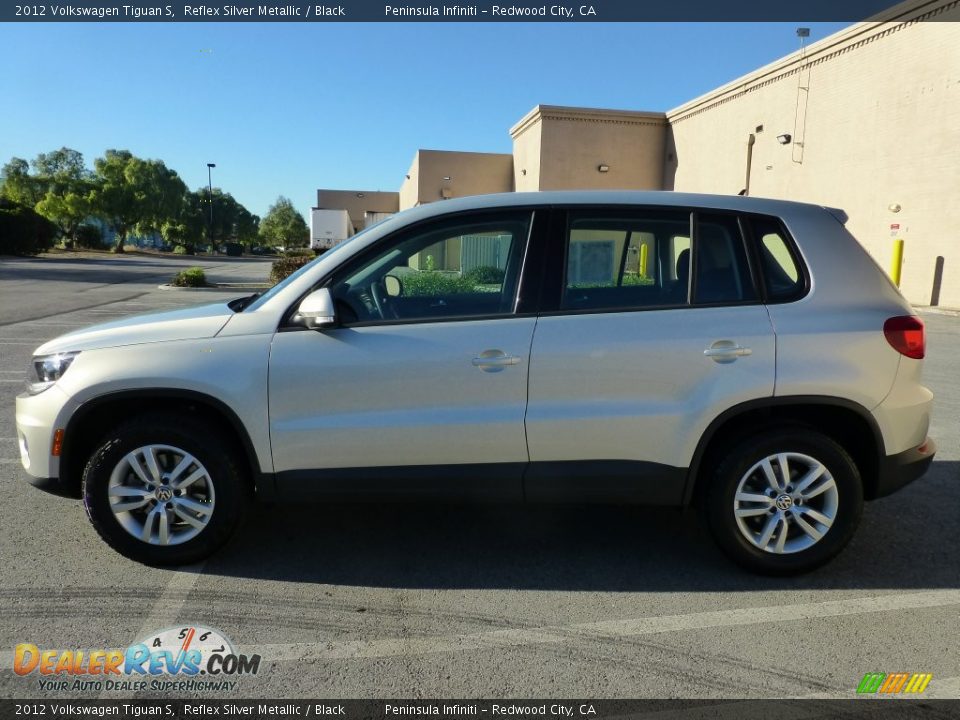 2012 Volkswagen Tiguan S Reflex Silver Metallic / Black Photo #2