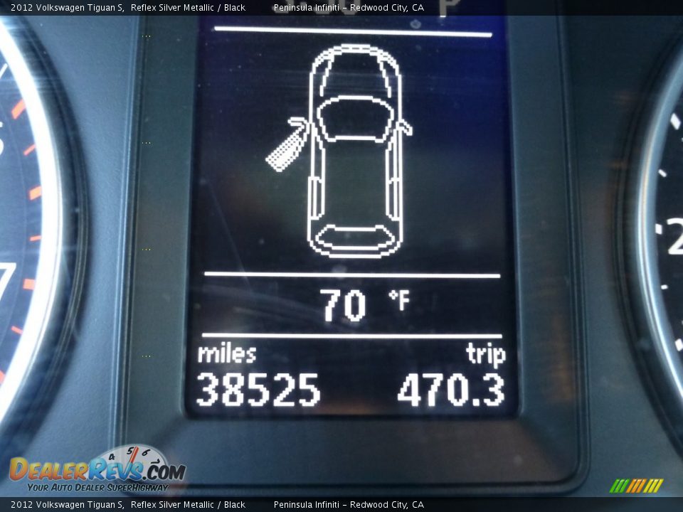 2012 Volkswagen Tiguan S Reflex Silver Metallic / Black Photo #7