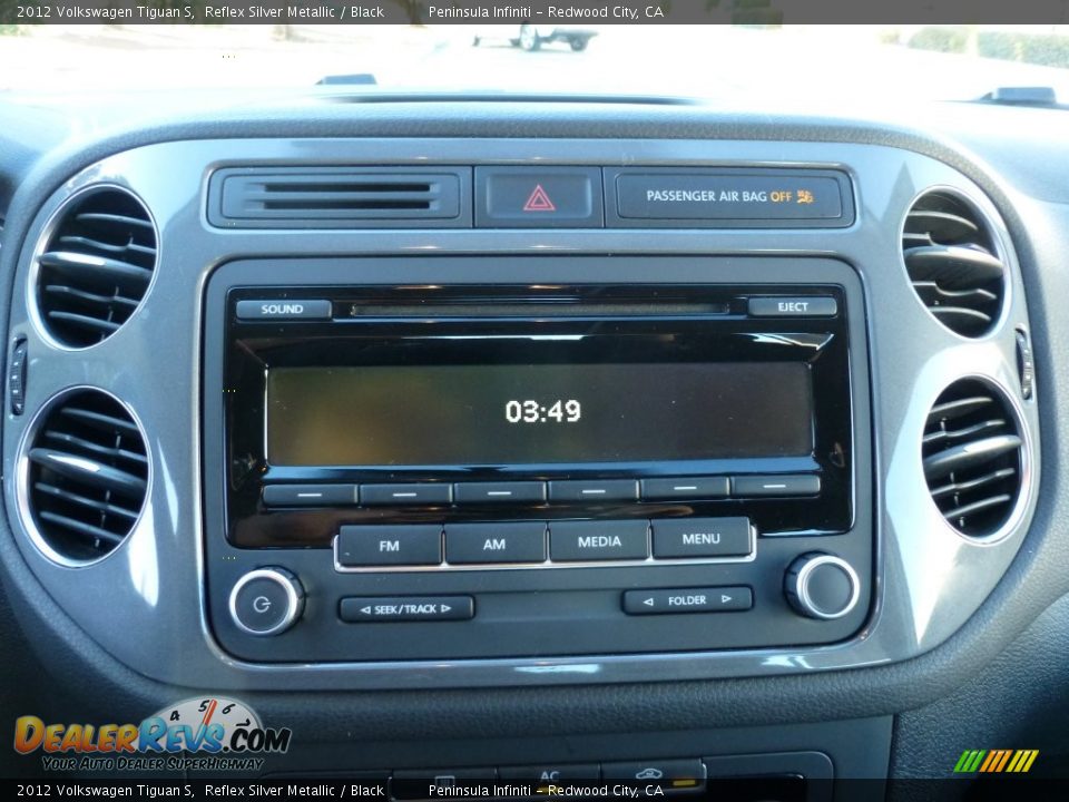 2012 Volkswagen Tiguan S Reflex Silver Metallic / Black Photo #21