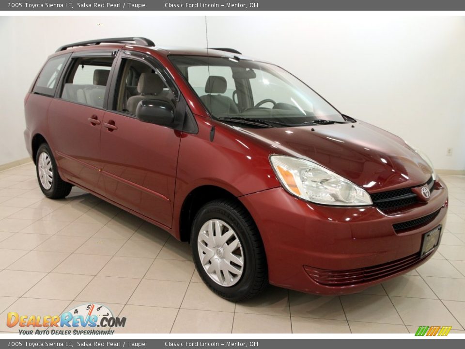 2005 Toyota Sienna LE Salsa Red Pearl / Taupe Photo #1