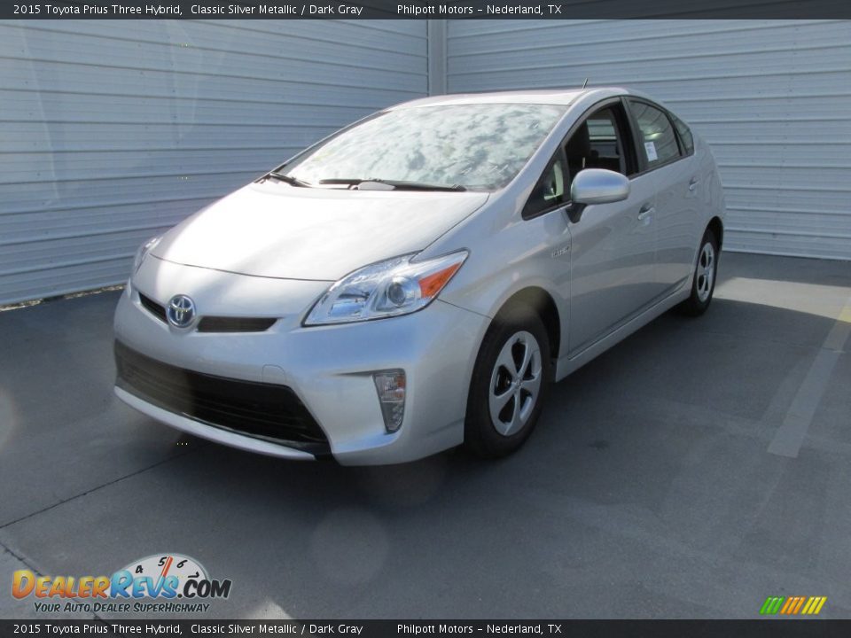 2015 Toyota Prius Three Hybrid Classic Silver Metallic / Dark Gray Photo #7