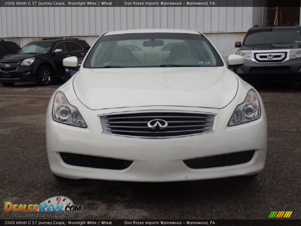 2009 Infiniti G 37 Journey Coupe Moonlight White / Wheat Photo #2