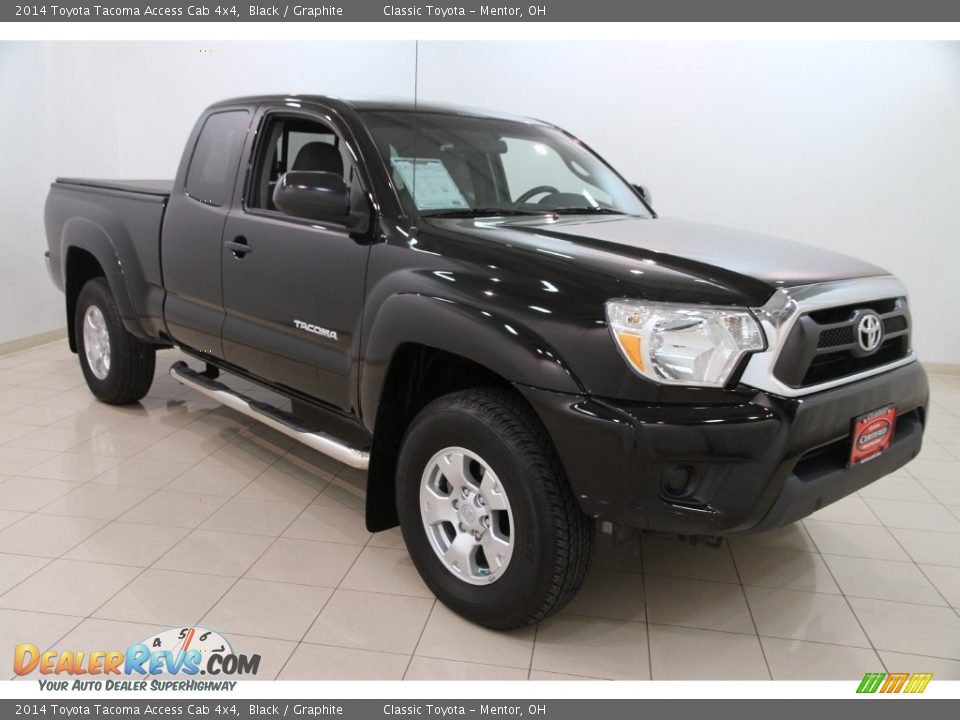 2014 Toyota Tacoma Access Cab 4x4 Black / Graphite Photo #1