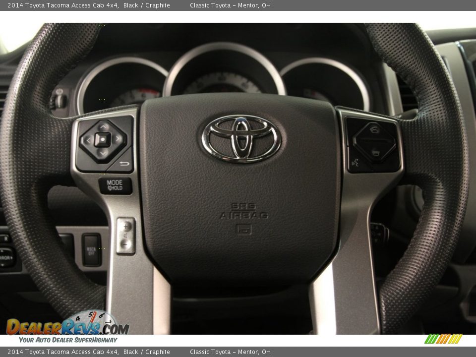 2014 Toyota Tacoma Access Cab 4x4 Black / Graphite Photo #6