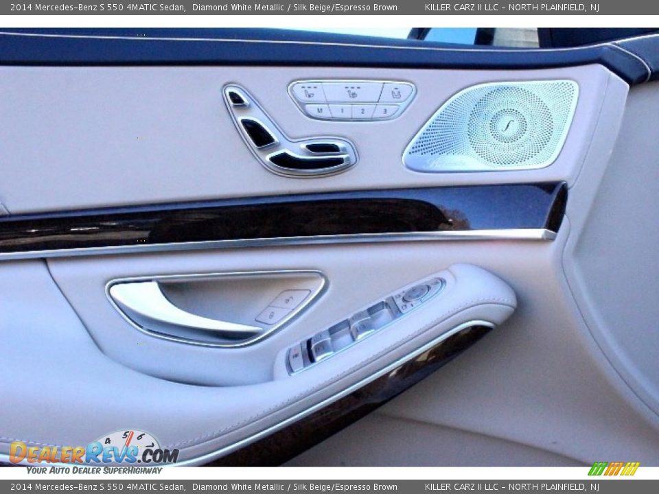 2014 Mercedes-Benz S 550 4MATIC Sedan Diamond White Metallic / Silk Beige/Espresso Brown Photo #17