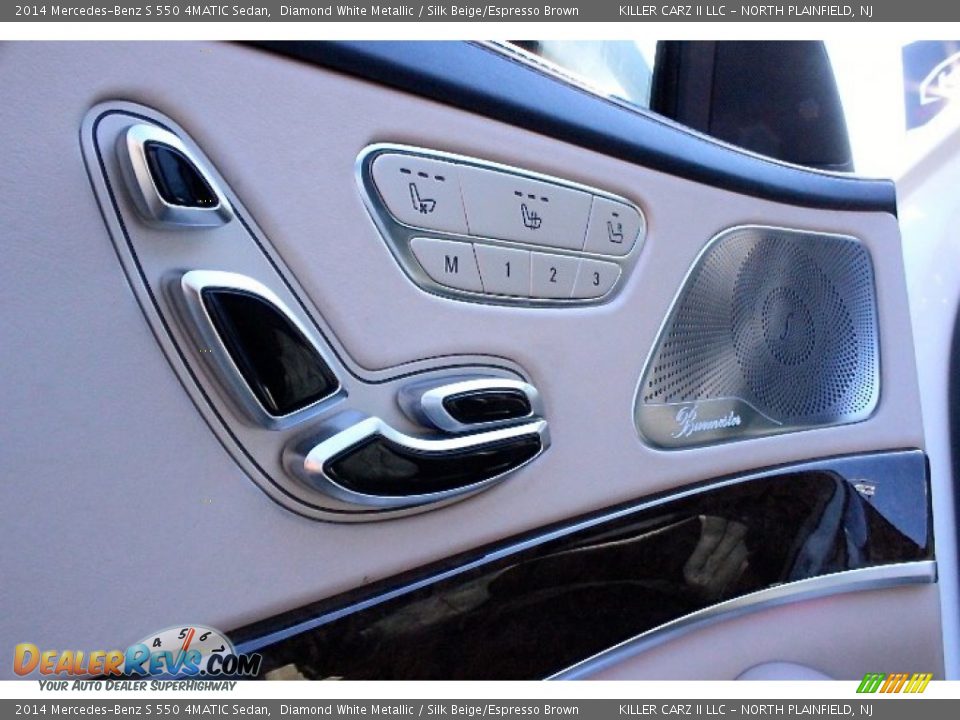 2014 Mercedes-Benz S 550 4MATIC Sedan Diamond White Metallic / Silk Beige/Espresso Brown Photo #18
