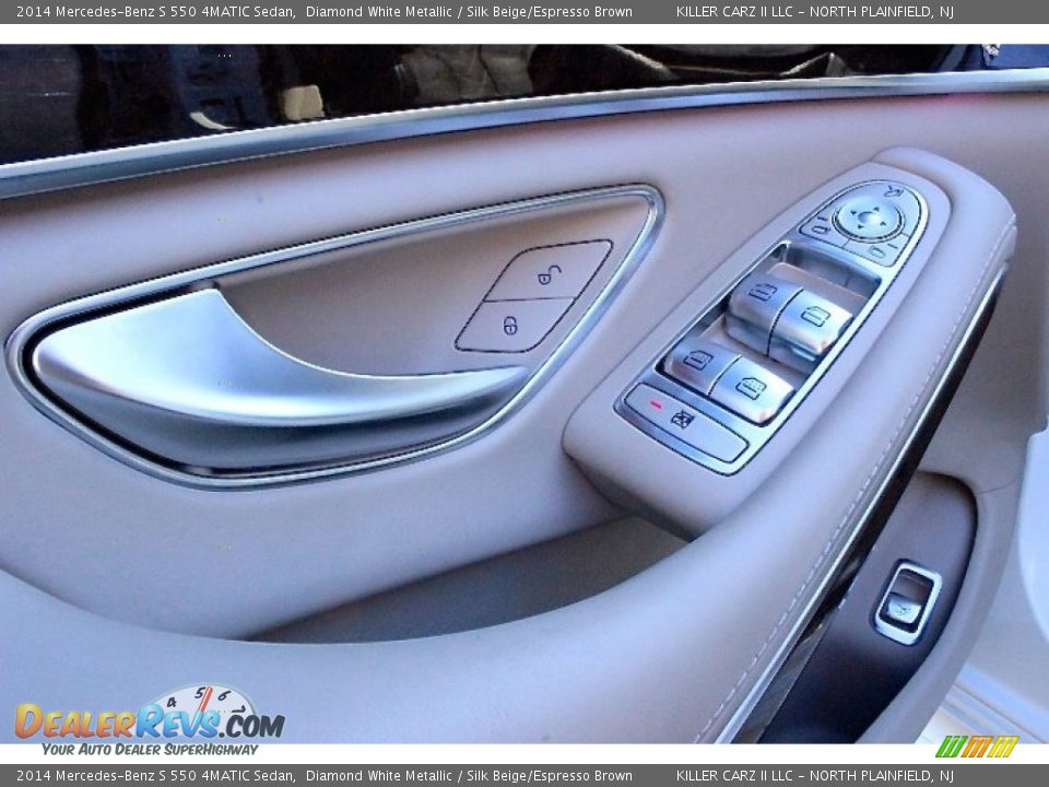 2014 Mercedes-Benz S 550 4MATIC Sedan Diamond White Metallic / Silk Beige/Espresso Brown Photo #19